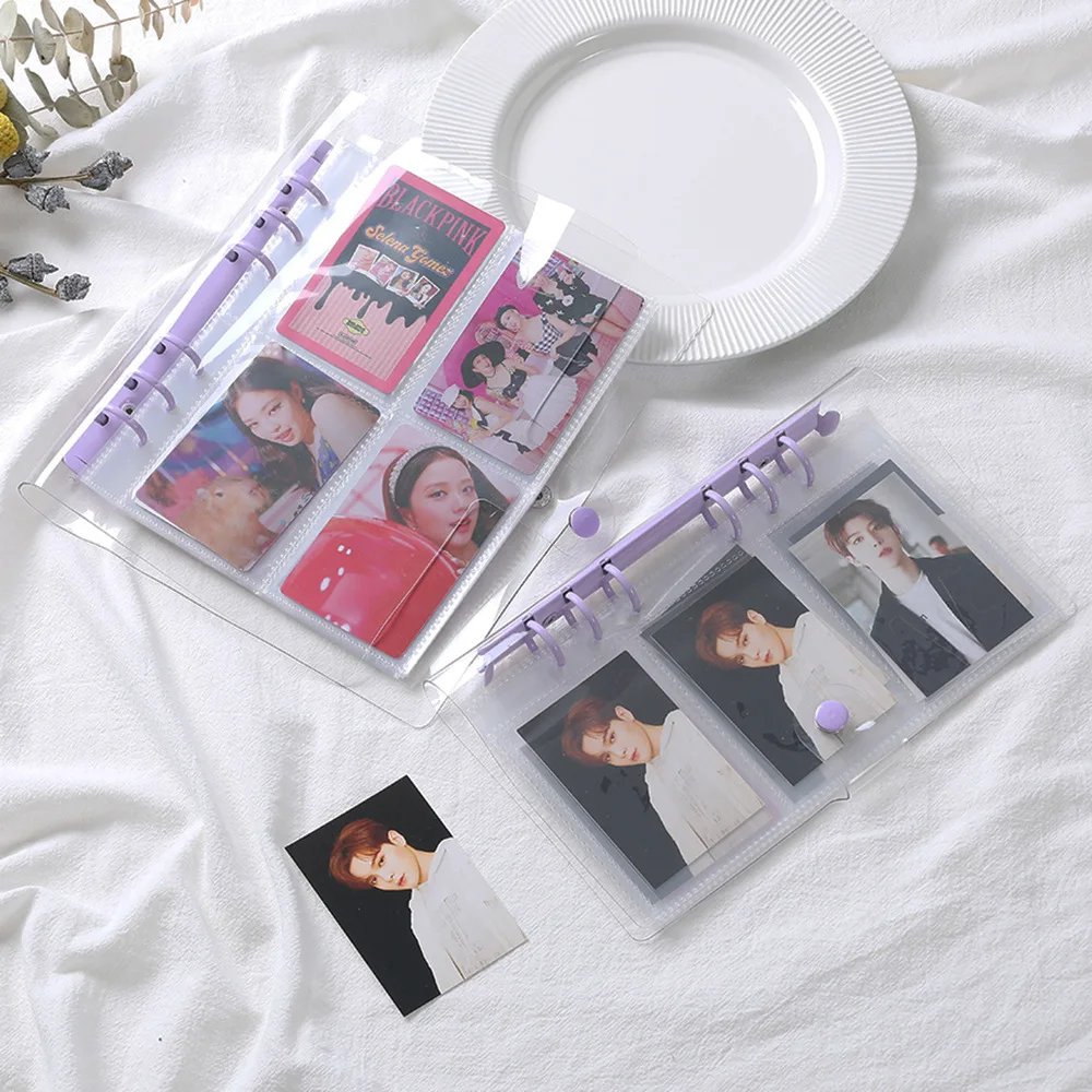 Foto Album A5 Ringbind Kpop Bindemiddel Photocards Indsamle Bog Korea Photocard Indehaveren Idol Album Scrapbog Elev Skole Papirvarer