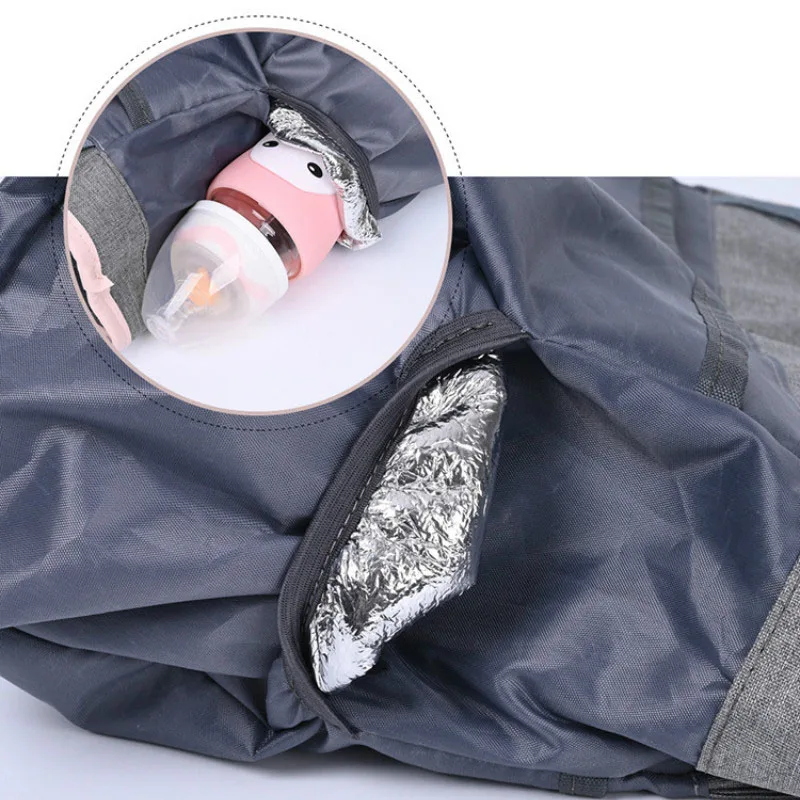 Koreansk Stil Mumie Barsel Stor Kapacitet Sløjfeknude Taske, En-skulder Computer Håndtaske Baby Ble varmeisolering Tasker