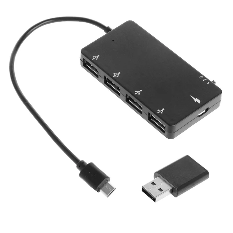 Micro-USB-OTG 4 Port Hub Power Adapter Kabel til Opladning til galaxy S4