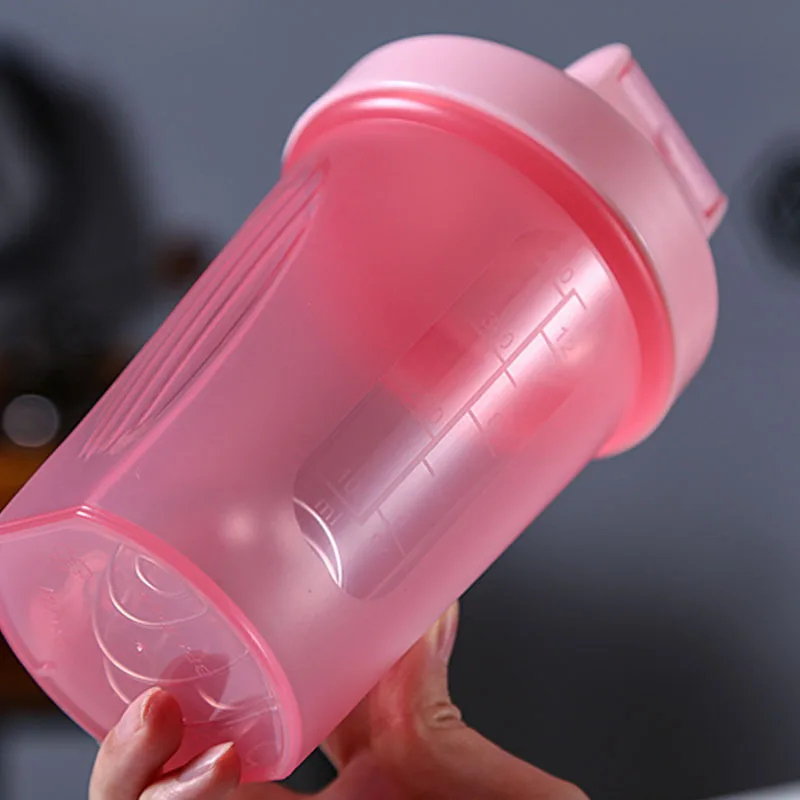 Sport Shaker Flaske 500ML Protein Pulver Blanding Flaske Sport Fitness Shaker Udendørs Bærbare PP vandflaske botella agua