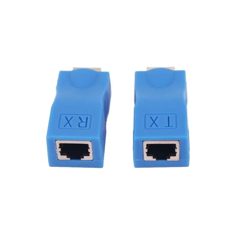 1 Par RJ45 4K HDMI-kompatibel Extender for Forlængelse i Op til 30m Over CAT5e Cat6 Netværk Ethernet LAN til HDTV HDPC DVD STB PS3