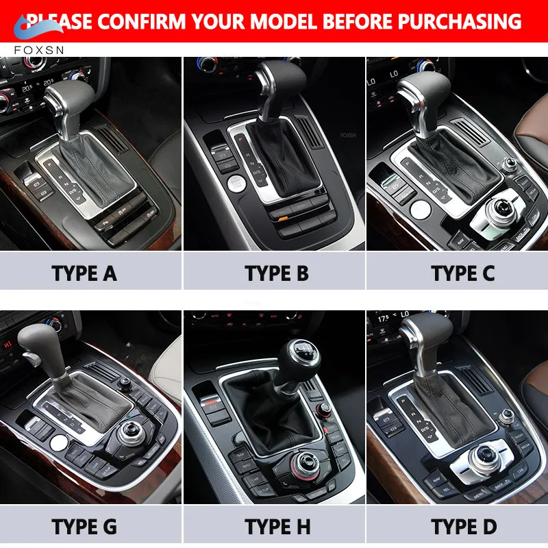 For Audi A5 A4L 2009 2010 2011 2012 2013 2014 2015 2016/ Q5 2010 - 2018 Carbon Fiber Center Konsol Gear Shift Panel Dækker Trim